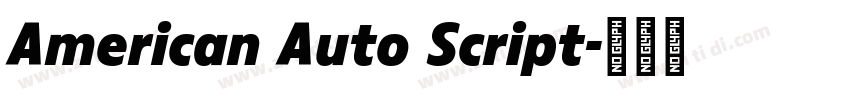 American Auto Script字体转换